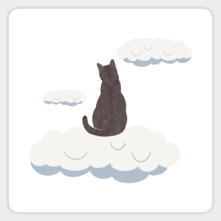 Cat in heaven Sticker